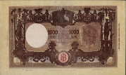 Italian Social Republic's 1,000 Lire (1-8-1944): Reverse