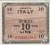 Italian 10 Lire (1943A): Front