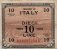 Italian 10 Lire (1943A): Front