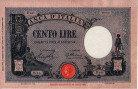 Italian 100 Lire (17-2-1930): Front