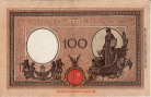 Italian 100 Lire (17-2-1930): Reverse