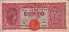 Italian 100 Lire (10-12-1944): Front