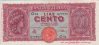 Italian 100 Lire (10-12-1944): Front