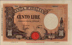 Italian 100 Lire (13-3-1943): Front