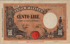 Italian 100 Lire (9-12-1942): Front