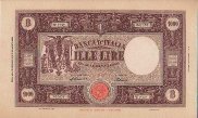 Italian 1,000 Lire (18-1-1947): Front