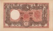 Italian 1,000 Lire (18-1-1947): Reverse