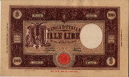 Italian 1,000 Lire (19-12-1946): Front