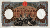 Italian 1,000 Lire (28-6-1933): Front