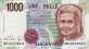 Italian 1,000 Lire (18-12-1995): Front