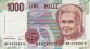 Italian 1,000 Lire (26-11-1996): Front