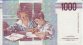 Italian 1,000 Lire (26-11-1996): Reverse