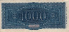 Italian 1,000 Lire (10-12-1944): Reverse