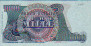 Italian 1,000 Lire (5-7-1963): Reverse