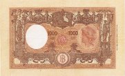 Italian 1,000 Lire (11-8-1943): Reverse