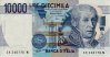 Italian 10,000 Lire (19-8-1998): Front