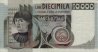 Italian 10,000 Lire (30-10-1976): Front