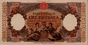 Italian 10,000 Lire (10-2-1949): Front