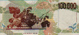 Italian 100,000 Lire (27-2-1995): Reverse
