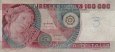 Italian 100,000 Lire (1-7-1980): Front