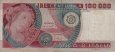 Italian 100,000 Lire (20-6-1978): Front