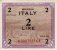 Italian 2 Lire (1943): Front