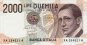 Italian 2,000 Lire (12-11-1993): Front