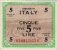 Italian 5 Lire (1943A): Front
