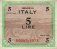 Italian 5 Lire (1943): Front