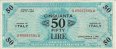 Italian 50 Lire (1943A): Front
