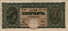 Italian 50 Lire (10-12-1944): Front