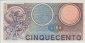 Italian 500 Lire (2-4-1979): Reverse
