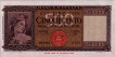 Italian 500 Lire (23-3-1961): Front