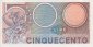 Italian 500 Lire (14-2-1974): Reverse