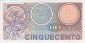 Italian 500 Lire (14-2-1974): Reverse