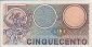Italian 500 Lire (2-4-1979): Reverse