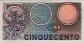 Italian 500 Lire (20-12-1976): Reverse