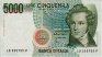 Italian 5,000 Lire (26-11-1996): Front