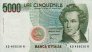 Italian 5,000 Lire (25-7-2001): Front