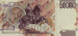 Italian 50,000 Lire (20-2-1997): Reverse