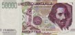 Italian 50,000 Lire (20-2-1997): Front