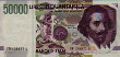 Italian 50,000 Lire (9-12-1992): Front