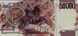 Italian 50,000 Lire (9-12-1992): Reverse