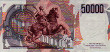 Italian 50,000 Lire (28-10-1985): Reverse