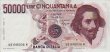 Italian 50,000 Lire (25-1-1990): Front