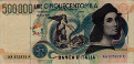 Italian 500,000 Lire (13-5-1997): Front