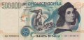 Italian 500,000 Lire (13-5-1997): Front