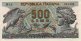 Italian 500 Lire (20-10-1967): Front