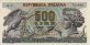 Italian 500 Lire (20-6-1966): Front