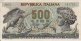 Italian 500 Lire (20-6-1966): Front